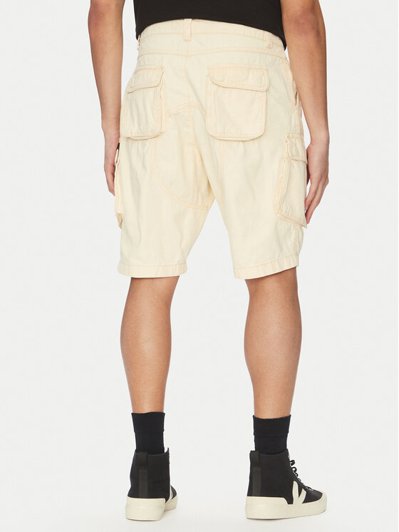 Alpha Industries Alpha Industries Szorty jeansowe Canvas Acid 156259 Biały Regular Fit