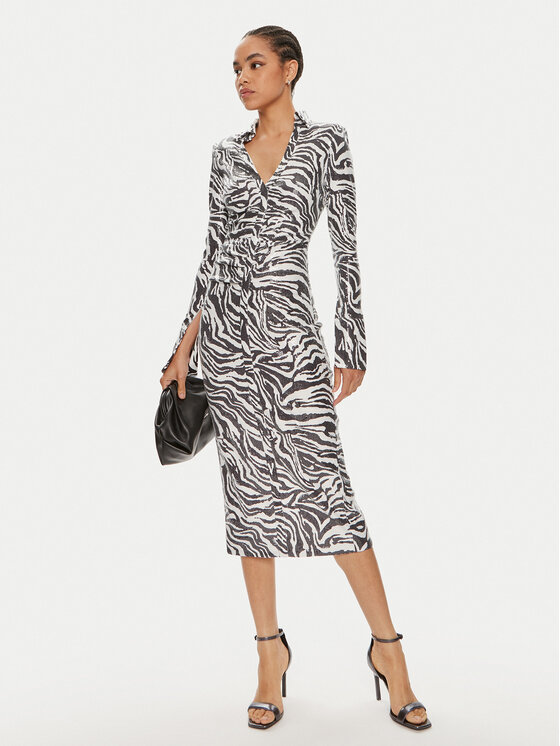 ROTATE ROTATE Rochie cocktail Simone 1125782959 Negru Slim Fit