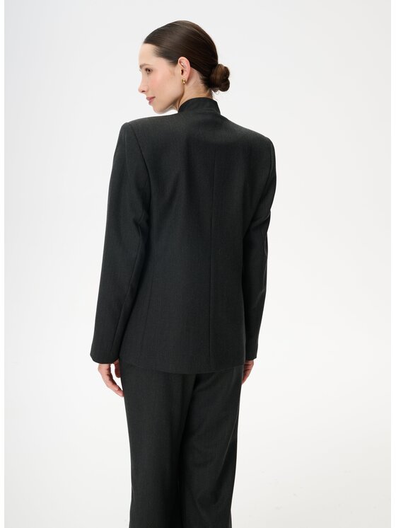 LEBRAND LEBRAND Marynarka Taco Szary ciemny Regular Fit