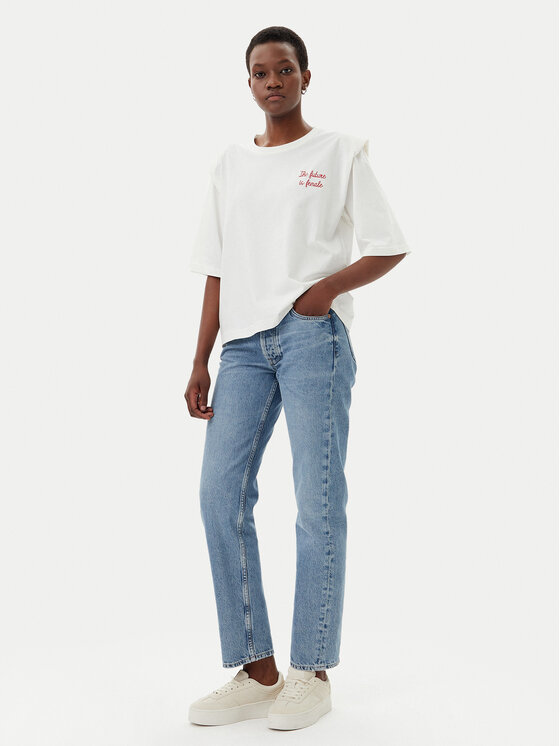 ViCOLO ViCOLO T-särk RD0013 Valge Regular Fit