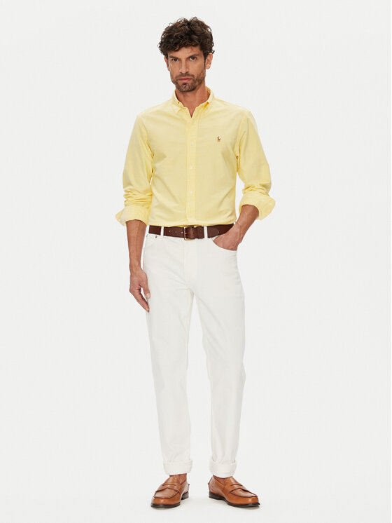 Polo Ralph Lauren Polo Ralph Lauren Πουκάμισο 710795462004 Κίτρινο Custom Fit
