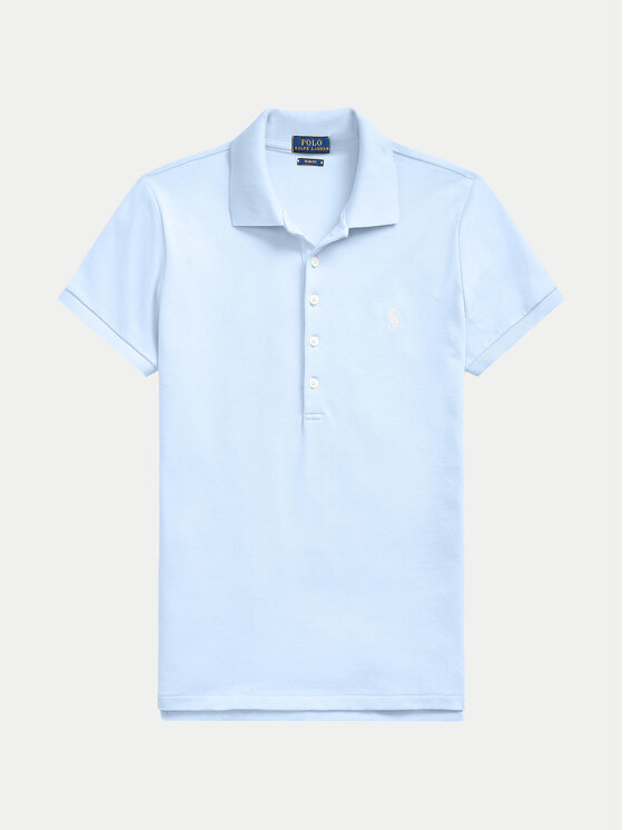 Polo Ralph Lauren Polo Ralph Lauren Тениска с яка и копчета 211870245023 Син Slim Fit