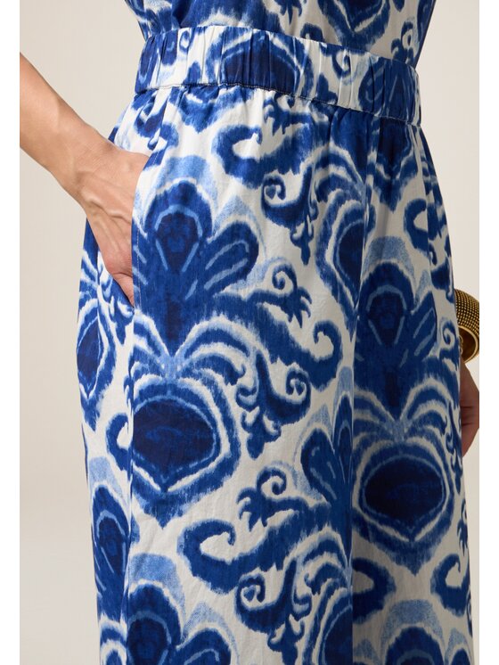 Oltre Oltre Pantaloni di tessuto P265J002330N0Z4 Blu A-Line Fit