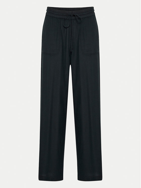 Kaffe Kaffe Pantaloni din material Milia 10508314 Negru Loose Fit