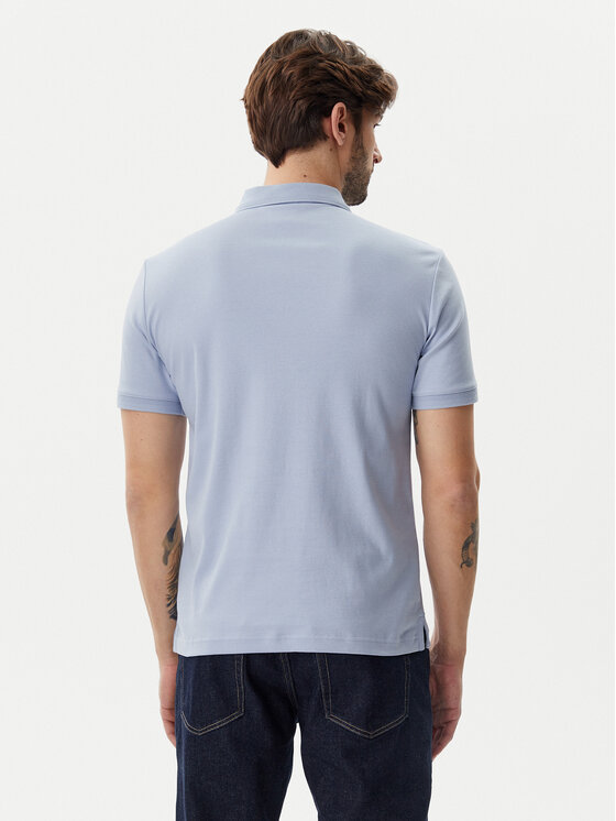 Calvin Klein Calvin Klein Polo K10K114135 Błękitny Regular Fit