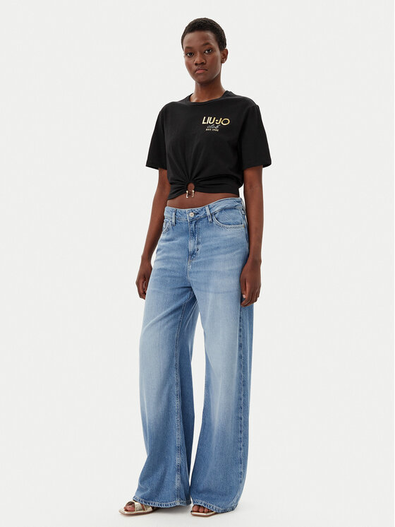 Liu Jo Liu Jo Tricou WA5139 JS923 Negru Regular Fit