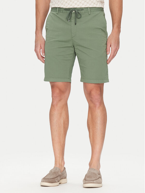 JOOP! JOOP! Auduma šorti 17 JT-80Capri-D 30045912 Zaļš Slim Fit