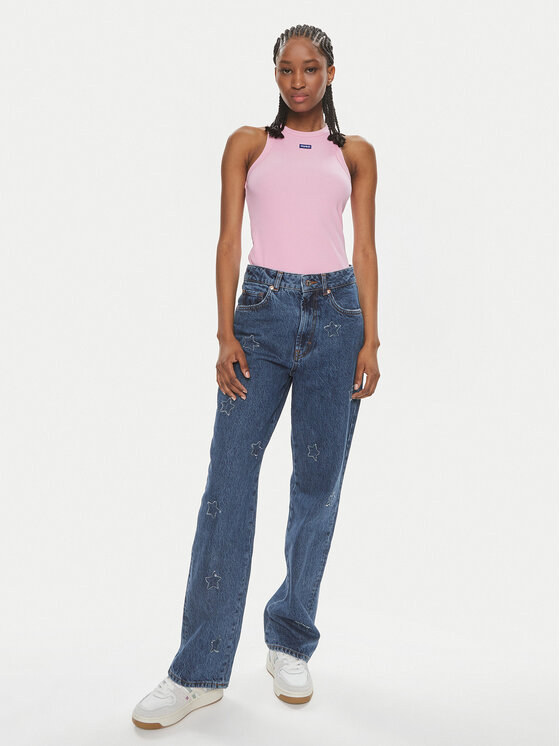 HUGO Hugo Jeansy Gilissi 50513738 Modrá Relaxed Fit