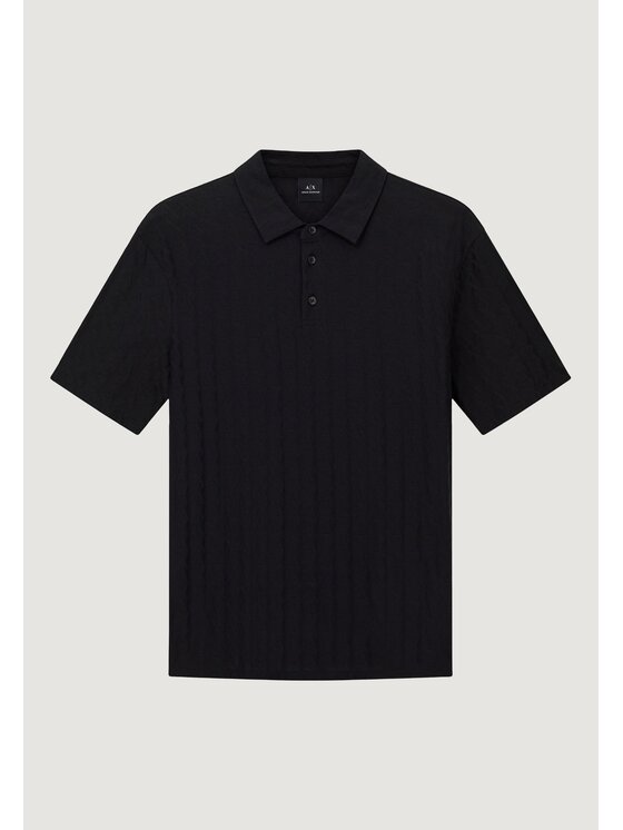 Armani Exchange Armani Exchange Polo XM001292 AF10337 Czarny Casual Fit