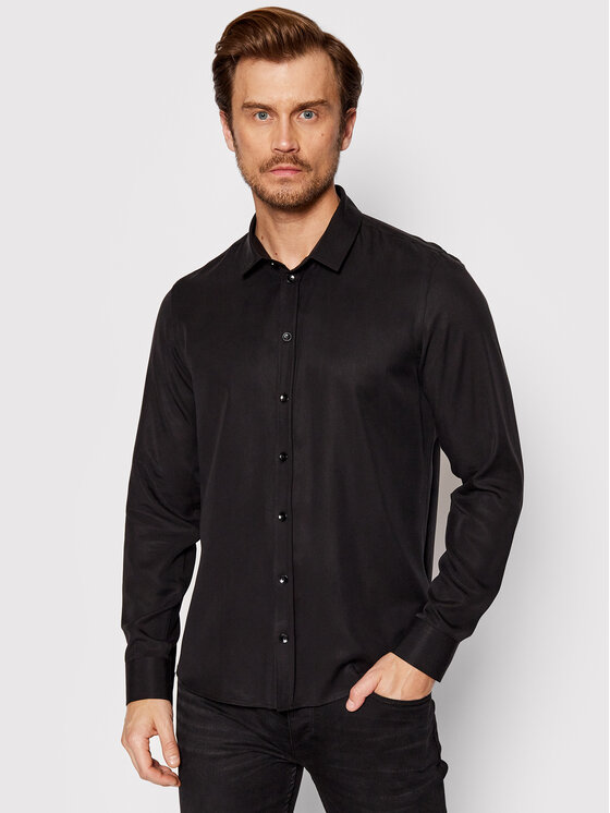 Young Poets Society Young Poets Society Сорочка Mic 106780 Чорний Regular Fit