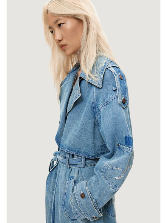 Desigual Desigual Trench CHAQ_GRESIL Blu Casual Fit