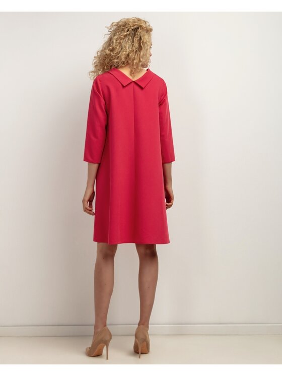 Tessita Tessita Koktejlové šaty SUKIENKA_T442 _5_S Červená Loose Fit