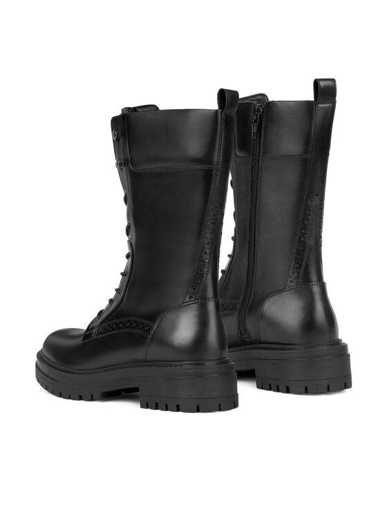Geox Geox Kotníková obuv D Iridea D36HRE 00043 C9999 Černá