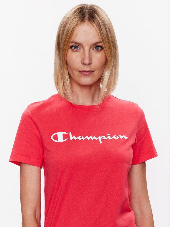 T shirt champion femme rouge on sale