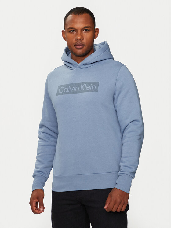Calvin Klein Mikina Striped Logo K10K113552 Modrá Regular Fit