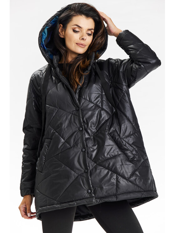 Awama Awama Kurtka damska A687 Czarny Basic Fit