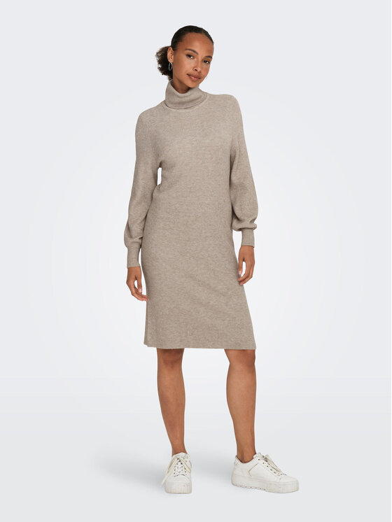 ONLY ONLY Strickkleid 15309197 Beige Comfort Fit