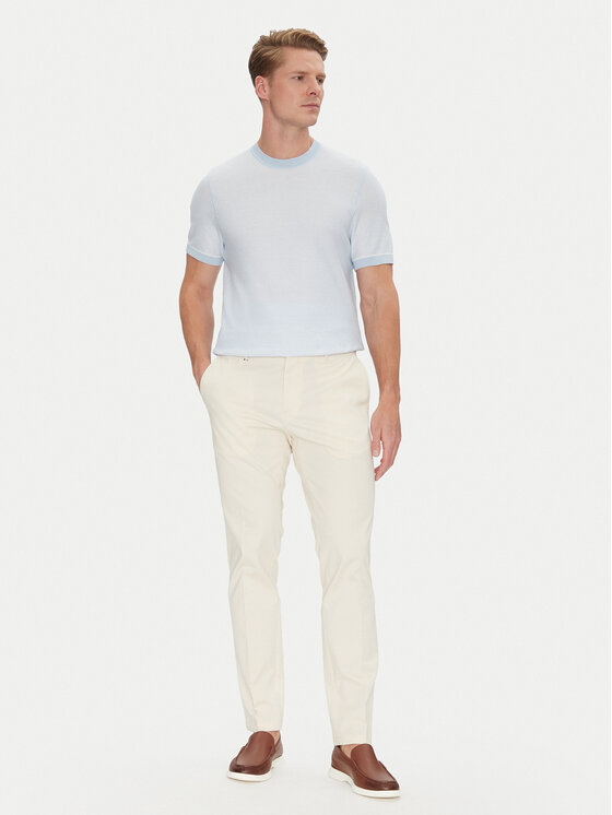 BOSS BOSS Футболка Jianfranco 50537642 Блакитний Regular Fit