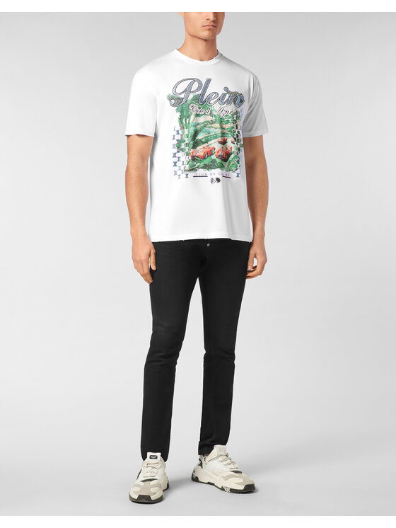 PHILIPP PLEIN PHILIPP PLEIN T-Shirt 24941 Biały Regular Fit