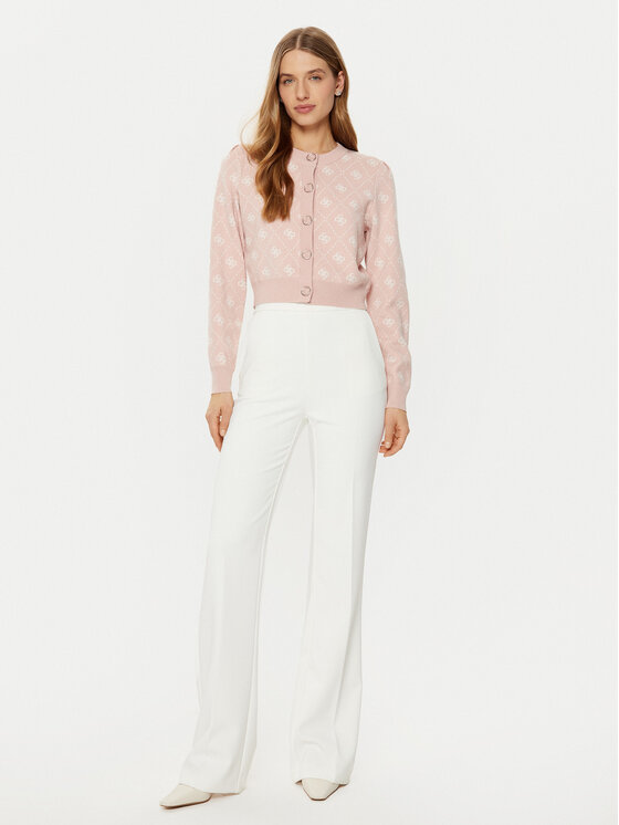 Guess Guess Кардиган W4BR0D Z3JD2 Розов Regular Fit