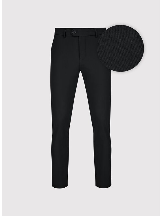 Pako Lorente Pako Lorente Spodnie materiałowe P25WB-WX-001 Czarny Classic Fit