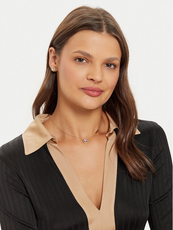 Guess Guess Set náušnice a náhrdelník JUBS04 694JW Zlatá