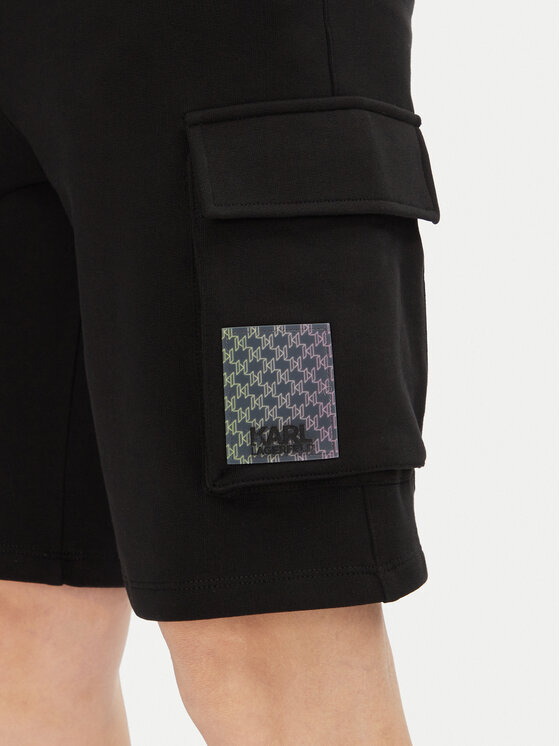 KARL LAGERFELD KARL LAGERFELD Szorty sportowe 705402 552917 Czarny Regular Fit