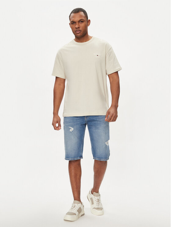 Tommy Jeans Tommy Jeans T-Shirt DM0DM18872 Béžová Regular Fit
