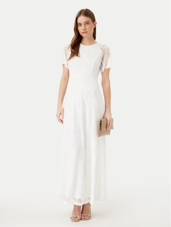 Vila Vila Abendkleid Femma 14100349 Weiß Regular Fit