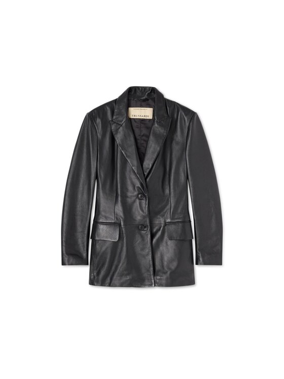 Trussardi Trussardi Giacca di pelle Q005A000435N033 Nero Regular Fit