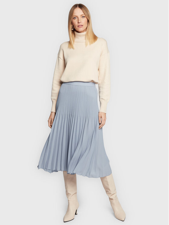 Marc Aurel Marc Aurel Plisovan sukn 2257 1000 93160 Modr Regular Fit