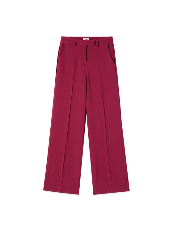 Oltre Oltre Pantaloni di tessuto P02LR009320N016 Bordeaux Baggy Fit