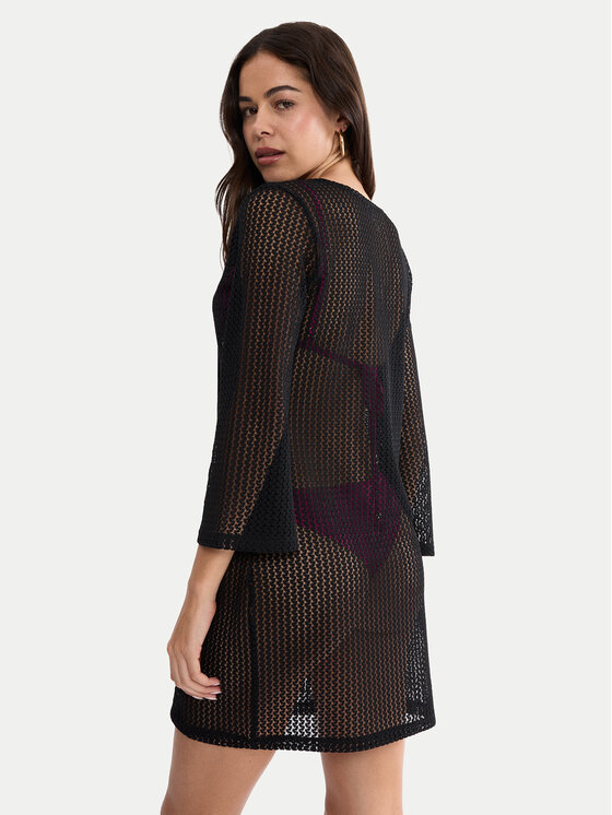 Triumph Triumph Vestito da spiaggia Beach MyWear Crochet 10226450 Nero Relaxed Fit