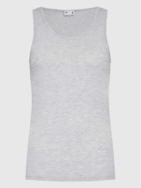 4F 4F Top H4L22-TSD351 Sivá Regular Fit