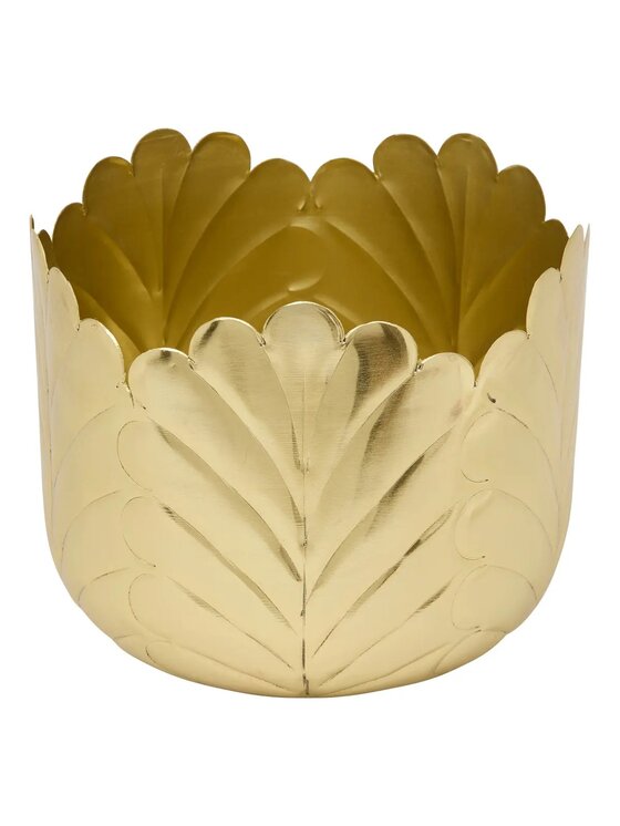 MIAhome MIAhome Osłonka 2 szt. Komplet złotych osłonek 21x18 cm Belli Złoty