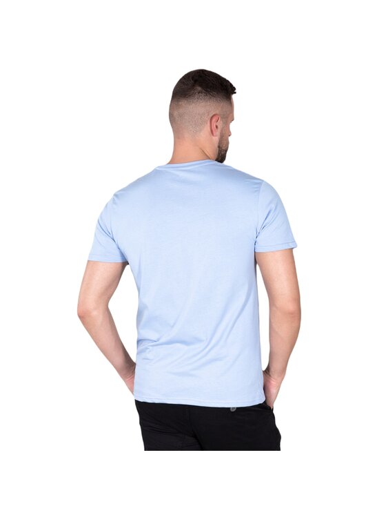 Alpha Industries Alpha Industries Tričko AI.188505-513 Modrá Basic Fit