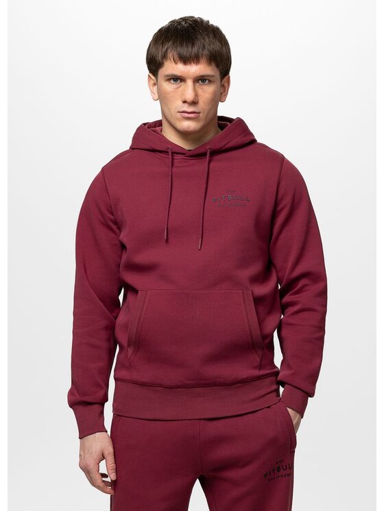 PITBULL PITBULL Bluza SAMPSON Bordowy Regular Fit