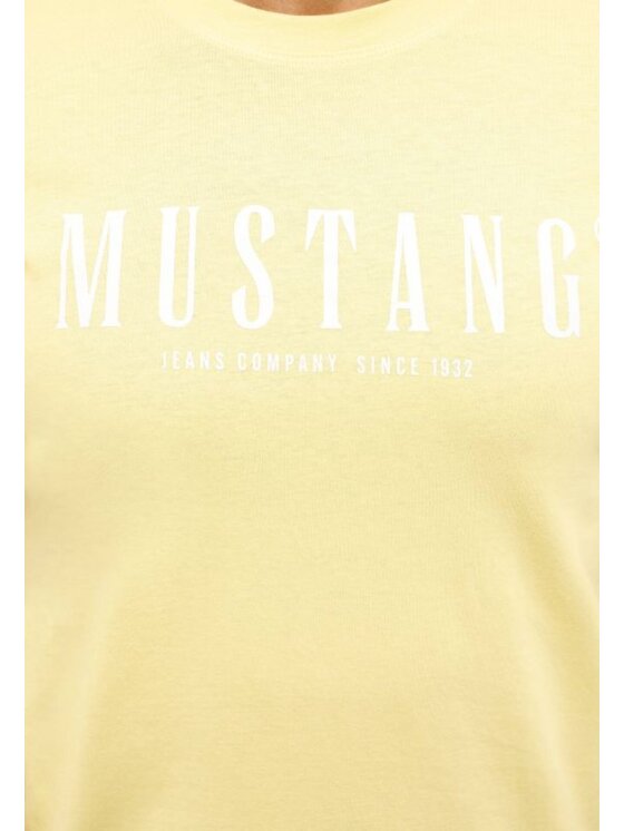 Mustang Mustang T-Shirt Style Austin Żółty Regular Fit