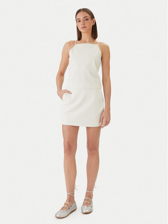 Calvin Klein Jeans Calvin Klein Jeans Marškinėliai Ponte LV044F206G Smėlio Slim Fit