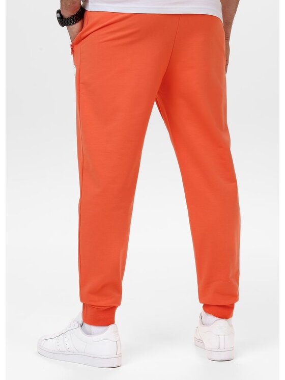 PITBULL PITBULL Spodnie dresowe SMALL LOGO NUGGET Pomarańczowy Regular Fit