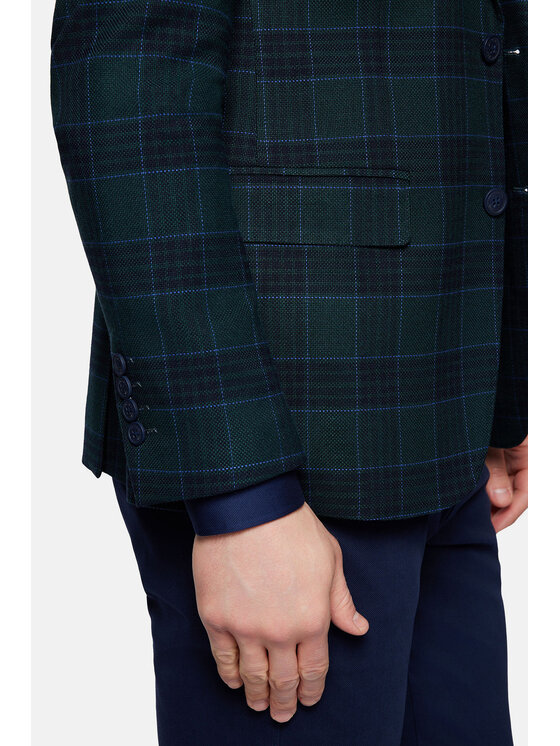Lancerto Lancerto Marynarka Monahans MA131124000001 Zielony Slim Fit