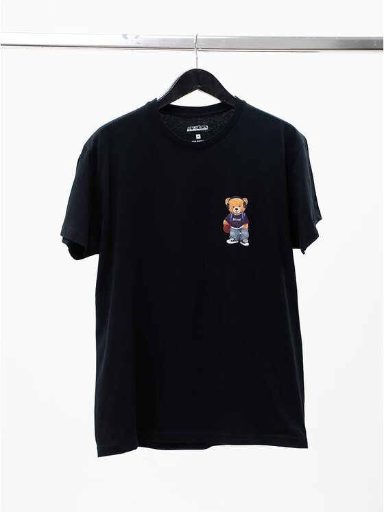 MyStars MyStars Komplet t-shirtów Zestaw 3 sztuki Chill Bear Misie Miśki Modne Czarny Regular Fit