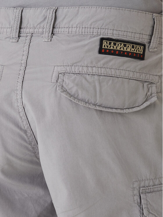 Napapijri Napapijri Шорти от плат Noto 2.0 NP0A4HOQ Сив Regular Fit
