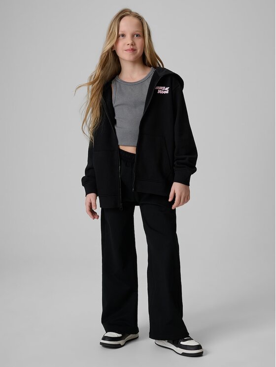 4F 4F Pantaloni da tuta 4FJRSS26TTROF1918-20S Nero Regular Fit