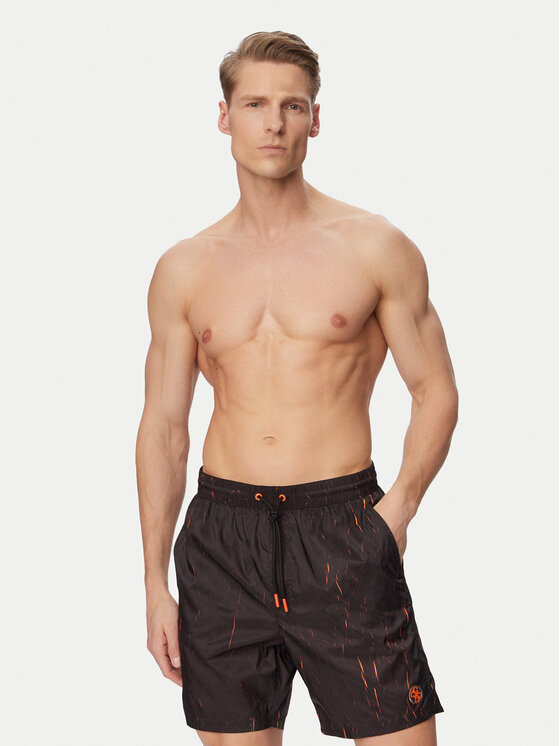 Guess Guess Шорти для плавання F6GT18 WN352 Чорний Regular Fit