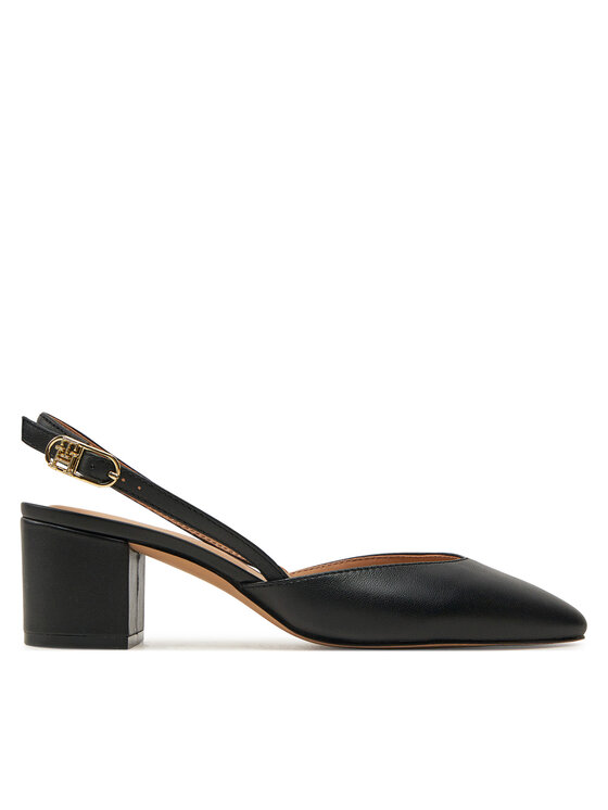 Tommy Hilfiger Tommy Hilfiger Pantofi pumps Pump Slingback Smooth Leather FW0FW08621 Negru