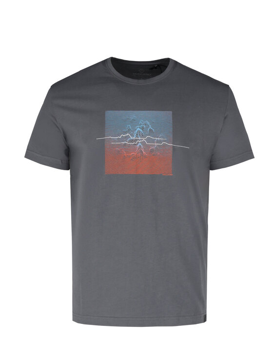 Volcano Volcano T-Shirt T-MOUNTI Szary Regular Fit