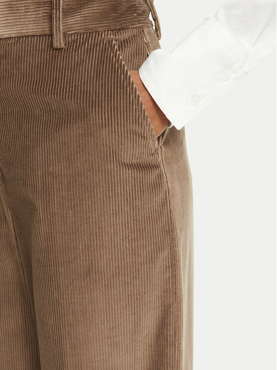 Weekend Max Mara Weekend Max Mara Spodnie materiałowe Tania 2625136012 Brązowy jasny Regular Fit