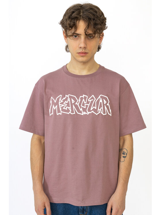 Mercur Mercur T-Shirt Throw Up Różowy Relaxed Fit