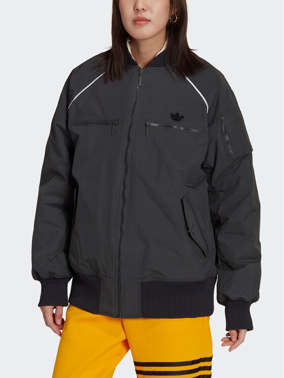 adidas adidas Яке бомбър HK5233 Сив Oversize